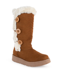 Bota Cafe Para Mujer Invierno Casual Peluche Moda Dama 3201283