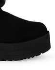 Botin Negro Mujer Invernal Peluche Plataforma Alta Casual Comoda 3201292