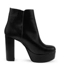 Botin Negro Mujer Casual Moda Elegante Tacon Alto Botas Para Dama 3201376