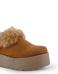 Botas Cafe Cortas Mujer Invernal Peluche Comodo Tendencia 3201412