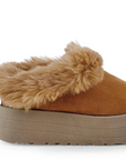 Botas Cafe Cortas Mujer Invernal Peluche Comodo Tendencia 3201412
