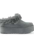 Botas Gris Cortas Mujer Invernal Peluche Comodo Tendencia 3201413