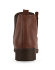 Bota Cafe Mujer Casual Resorte Elegante Tacon Bajo Botin Dama 4010037