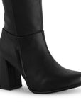 BOTA NEGRO CASUAL DAMA LARGA TACÓN MEDIO 4340119