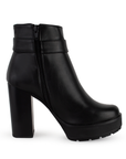 BOTA NEGRO DAMA MUJER CASUAL ELEGANTE BOTÍN ALTO 1710454