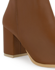 Bota Cafe Mujer Tacon Casual Botin Dama 1710584