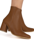 Bota Cafe Mujer Tacon Casual Botin Dama 1710584