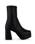 Bota Negro Mujer Tacon Acampanado Elegante Comoda Fashion 1710590