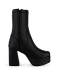Bota Negro Mujer Tacon Acampanado Elegante Comoda Fashion 1710590