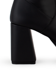 Bota Negro Mujer Tacon Acampanado Elegante Comoda Fashion 1710590