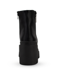 Bota Negro Basica Para Dama Tacon Ancho Suela Atractorada Casual 1710593