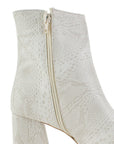 BOTA BEIGE BOTÍN TACÓN ANCHO CASUAL PLATAFORMA DAMA MODA 1710611
