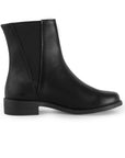 Bota Negro Mujer Suela Plana Botin Corto Elastico Moda Casual 1710620