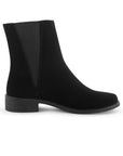 Bota Negro Mujer Suela Plana Botin Corto Elastico Moda Casual 1710621