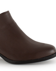 Botin Cafe Mujer Corto Tacon Madera Casual Moderno Comodo 1710622