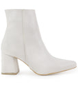 Botines Beige Mujer Tacon Grueso Cuadrado Elegantes De Moda 3402888