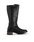 Botas Negro Mujer Hebillas Tacón Bajo Grueso Estilo Campera Moda 3402894