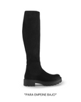 Botas Negro Altas Mujer Moda Elastizada Con Suela Comoda Moda 3402900