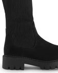Botas Negro Altas Mujer Moda Elastizada Con Suela Comoda Moda 3402900