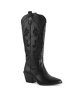 Botas Negro Mujer Estilo Vaquera Bordado Puntal Casual 3402903