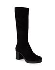 Botin Negro Mujer Tubo Strech Casual Comoda Tacon Cuadrado Moda 4770090