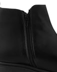 Botas Negro Cortas Urbanas Mujer Suela Track Cierre Metalico 3610095