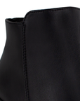 Bota Negro Corta Para Mujer Moda Casual Tacon Ancho 4840024