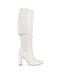 Botas Beige Largas Para Mujer Casual Tacon Alto Moda Elegante 3430038