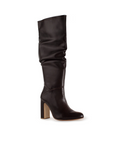 Botas Cafe Largas Para Mujer Casual Tacon Alto Moda Elegante 3430047