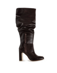 Botas Cafe Largas Para Mujer Casual Tacon Alto Moda Elegante 3430047