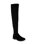 Bota Negro Larga Dama Piso Licra Elegante Maxibota Ajuste Mujer 3270227