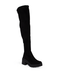 Bota Negro Larga Para Mujer Casual Elegante Invierno Ajustable 3270277