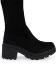Bota Negro Larga Para Mujer Casual Elegante Invierno Ajustable 3270277