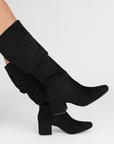 Botas Negro Larga Moda Mujer Casual Tacon Elegante Alta 3270296