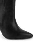Bota Negro Mujer Puntal Tacon Delgado Botin Formal Dama Casual 4040805