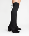 Maxibota Negro Dama Casual Moderno Elegante Tacon Bota Mujer 4760050