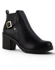 vista diagonal de botas para mujer con tacon