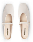 Duo de balerinas tipo mules cafés y beige con pulsera decorativa | Mod.340D3095-3096