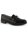 Mocasin Negro De Vestir Para Mujer Con Moño Casual Elegante 3510197
