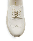 Mocasin Beige Casual Dama Cordones Zapato Mujer Moda 4290072