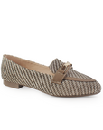 Mocasin Gris Mujer Formal Puntal Confort Herraje Moderno Casual 3402863