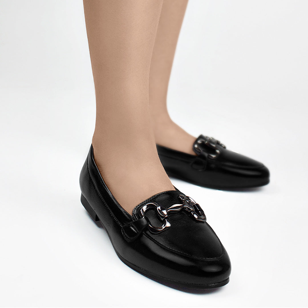 Zapatos Formales Zapatos De Mujer Modelos Mocasin Negro Casual