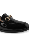Mocasin Negro Mujer Casual Herraje Elegante Zapato Para Dama 4910029