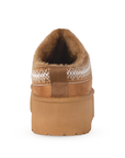 Botas Cafe Cortas Dama Peluche Invernales Moda Plataforma Casual 4870010