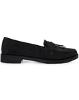 Mocasin Negro Dama Piso Motitas Casual Moda Comodo Formal Mujer 4030112