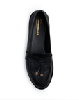 Mocasin Negro Dama Piso Motitas Casual Moda Comodo Formal Mujer 4030112