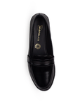 Mocasin Negro Mujer Sin Tacon Basico Moda Comodo Zapato Dama 4030117