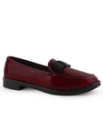 Mocasín Vino Mujer Piso Casual Puntal Elegante Moda Dama 4030120
