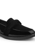 Mocasin Negro Dama Casual Elegante Comodo Moño Moda 4030125