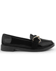 Mocasin Negro Dama Casual Detalle Elegante Piso Moda 4030128